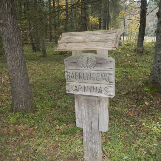 Senkapis Babrungėnuose prie Pauošnių - Platelių kelio