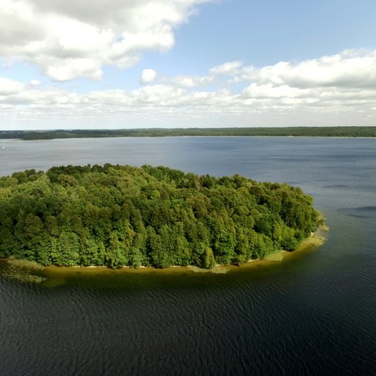 Platelių ežero Pilies salos nuotrauka