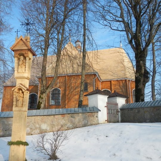Koplytstulpis skirtas žemaičių krikšto - 600-m. jubiliejui ir Platelių bažnyčia