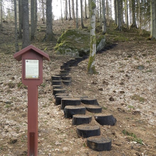 Velnio akmuo Mikytų alkakalnio take