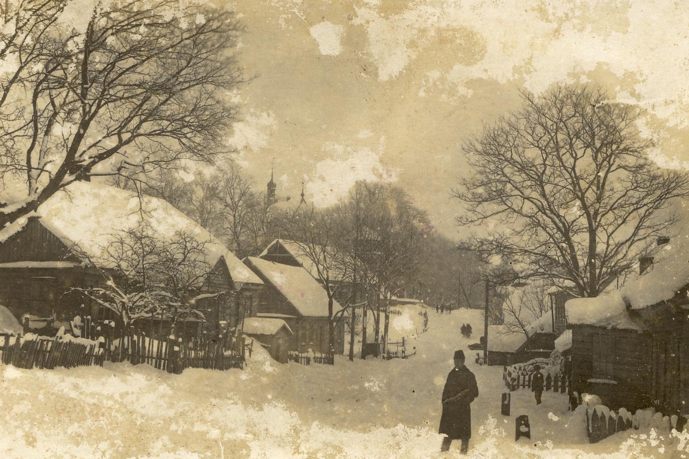 Platelių miestelio namai prieš 100 metų