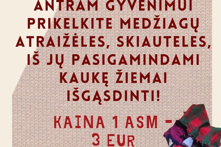 Edukacinė programos Užgavėnių kaukių gamyba skelbimas