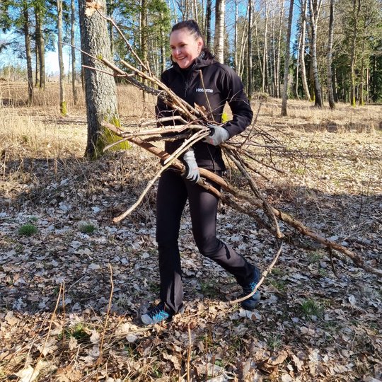 moteris, talka, gamta