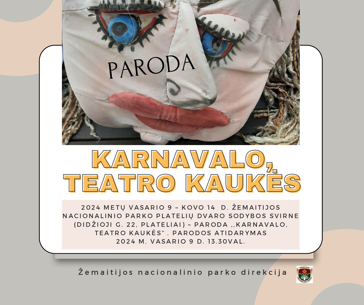 Karnavalo teatro kaukė